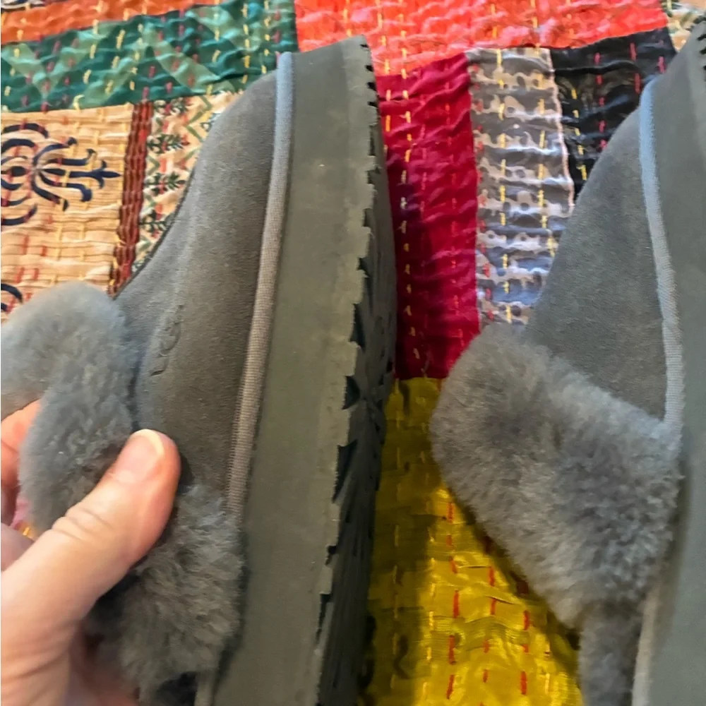 UGG Charcoal Plush Slippers - Picture 5 of 11